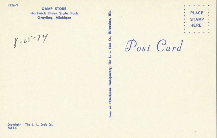 Hartwick Pines State Park - Old Postcard View (newer photo)